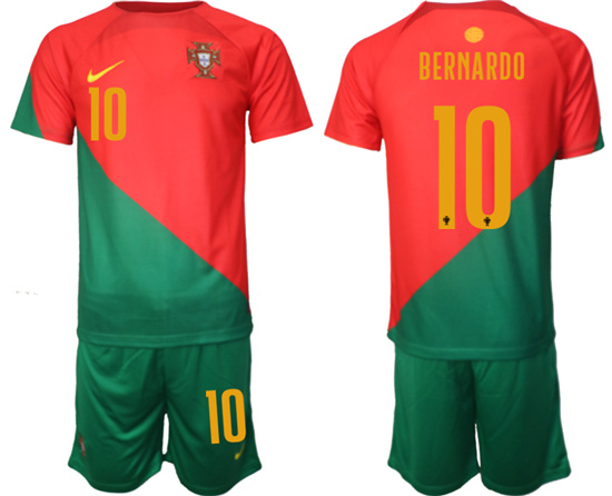 2022-2023 Portugal 10 BERNARDO home jerseys Suit