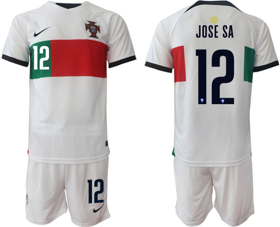 2022-2023 Portugal 12 JOSE SA away jerseys Suit