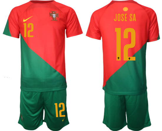 2022-2023 Portugal 12 JOSE SA home jerseys Suit