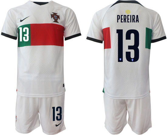 2022-2023 Portugal 13 PEREIRA away jerseys Suit