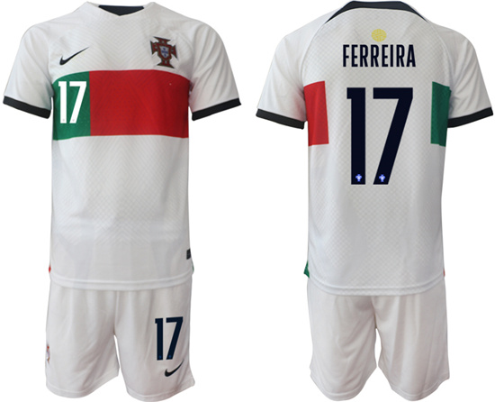 2022-2023 Portugal 17 FERREIRA away jerseys Suit