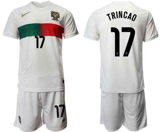 2022-2023 Portugal 17 TRINCAO away jerseys Suit2