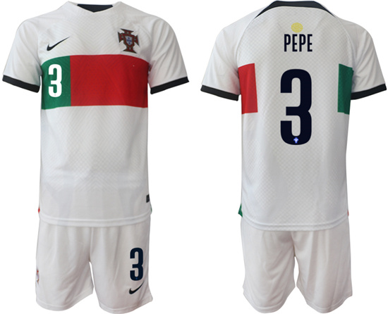 2022-2023 Portugal 3 PEPE away jerseys Suit