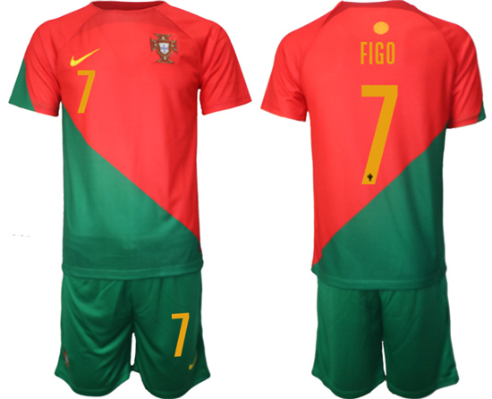 2022-2023 Portugal 7 FIGO home jerseys Suit