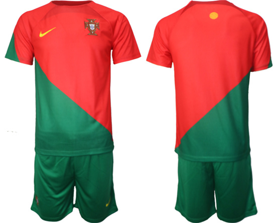 2022-2023 Portugal Blank home jerseys Suit