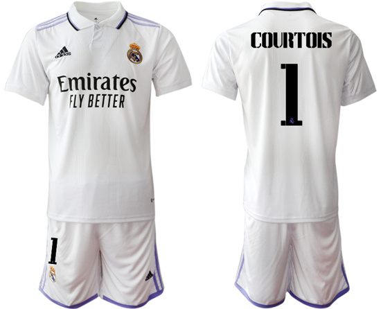 2022-2023 Real Madrid 1 COURTOIS home jerseys Suit