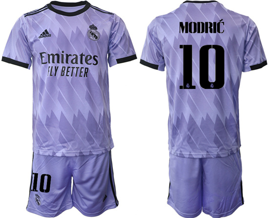 2022-2023 Real Madrid 10 MODRIC away jerseys Suit