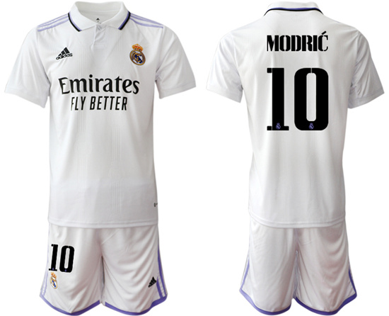 2022-2023 Real Madrid 10 MODRIC home jerseys Suit