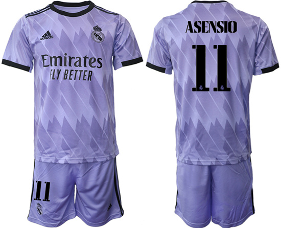 2022-2023 Real Madrid 11 ASENSIO away jerseys Suit