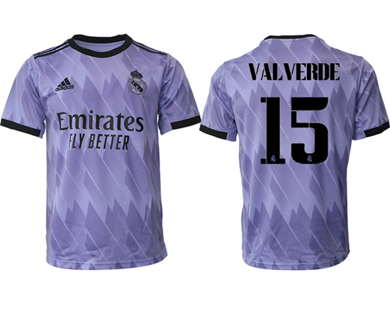 2022-2023 Real Madrid 15 VALVERDE away aaa version jerseys