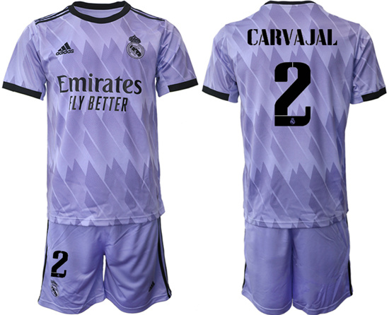 2022-2023 Real Madrid 2 CARVAJAL away jerseys Suit