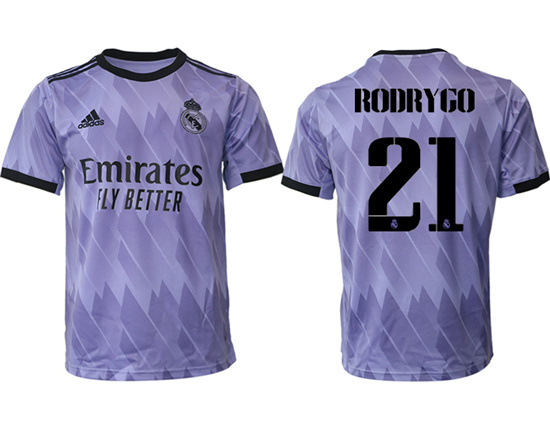 2022-2023 Real Madrid 21 RODRYGO away aaa version jerseys