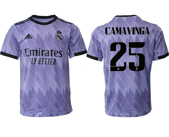 2022-2023 Real Madrid 25 CAMAVINGA away aaa version jerseys