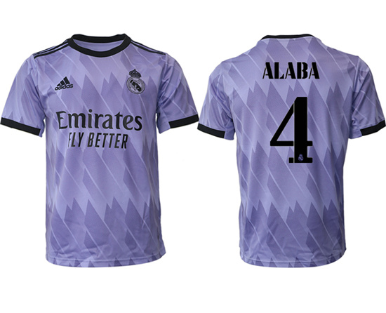 2022-2023 Real Madrid 4 ALABA away aaa version jerseys