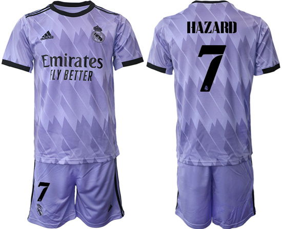 2022-2023 Real Madrid 7 HAZARD away jerseys Suit