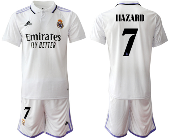 2022-2023 Real Madrid 7 HAZARD home jerseys Suit