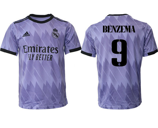 2022-2023 Real Madrid 9 BENZEMA away aaa version jerseys