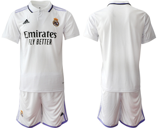 2022-2023 Real Madrid Blank home jerseys Suit