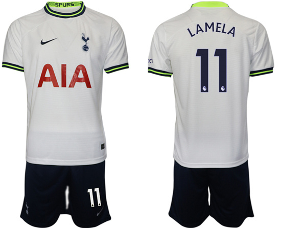 2022-2023 Tottenham Hotspur 11 LAMELA home jerseys Suit