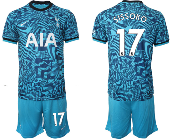 2022-2023 Tottenham Hotspur 17 SISSOKO Secend away jerseys Suit