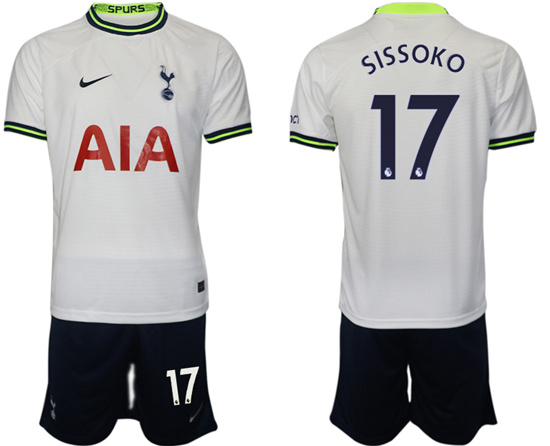 2022-2023 Tottenham Hotspur 17 SISSOKO home jerseys Suit