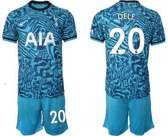 2022-2023 Tottenham Hotspur 20 DELE Secend away jerseys Suit