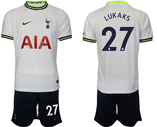 2022-2023 Tottenham Hotspur 27 LUKAKS home jerseys Suit