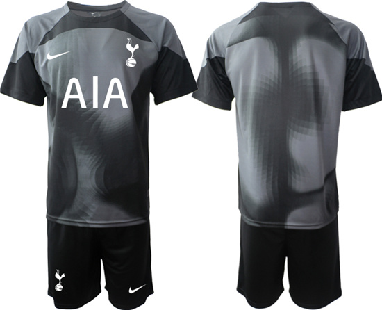 2022-2023 Tottenham Hotspur Blank black goalkeeper jerseys Suit