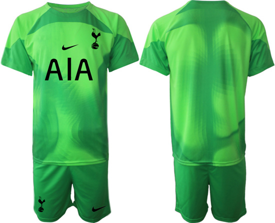 2022-2023 Tottenham Hotspur Blank green goalkeeper jerseys Suit