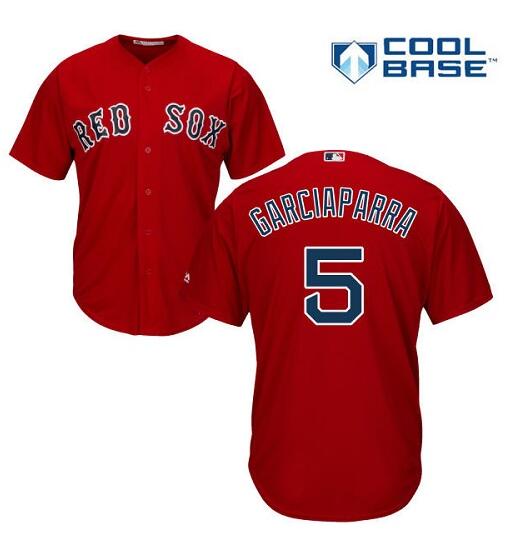 Men's Boston Red Sox #5 Nomar Garciaparra Red Coolbase Jersey