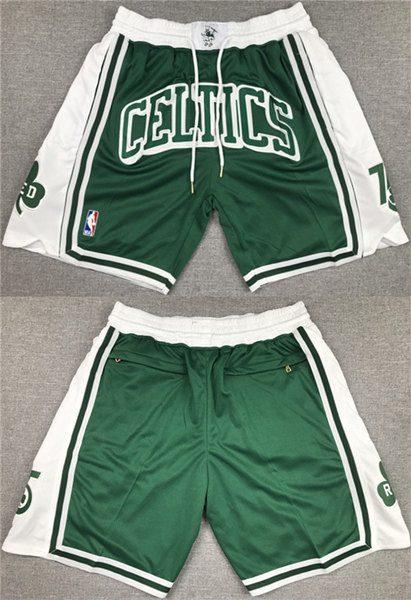 Men's Boston Celtics Green Shorts (Run Small)