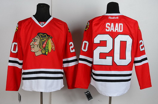 Chicago Blackhawks #20 Brandon Saad Red Jersey