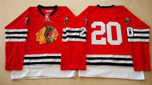 Chicago Blackhawks #20 1960-61 Red Vintage Jersey