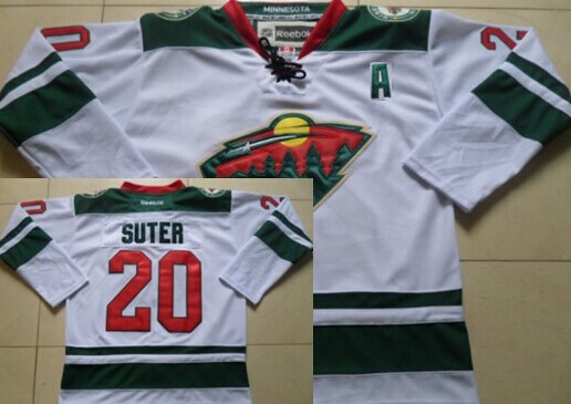 Minnesota Wild #20 Ryan Suter 2014 White Jersey