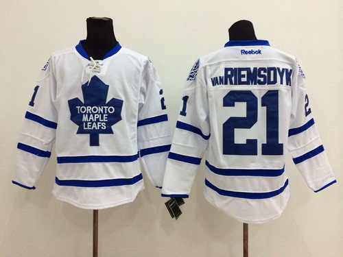 Toronto Maple Leafs #21 James van Riemsdyk White Jersey