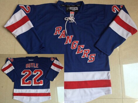 New York Rangers #22 Dan Boyle Light Blue Jersey