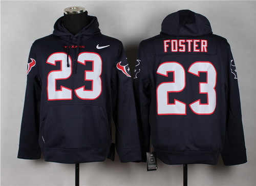 Nike Houston Texans #23 Arian Foster Blue Hoodie