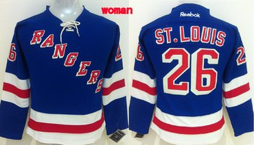 New York Rangers #26 Martin St. Louis Light Blue Womens Jersey