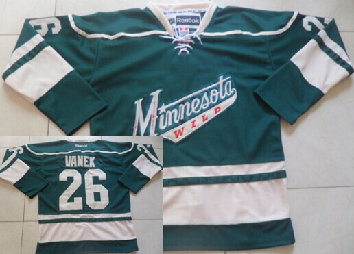 Minnesota Wild #26 Thomas Vanek Green Third Jersey