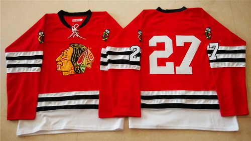 Chicago Blackhawks #27 Johnny Oduya 1960-61 Red Vintage Jersey