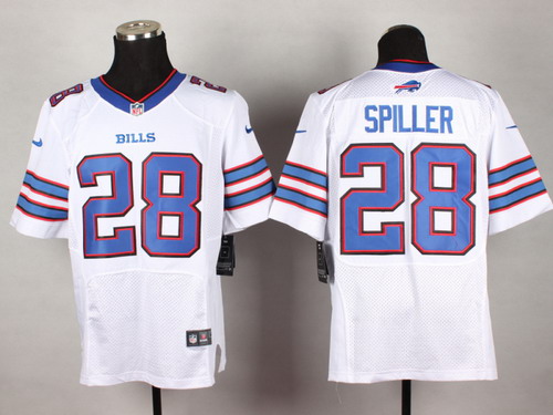 Nike Buffalo Bills #28 C.J. Spiller 2013 White Elite Jersey