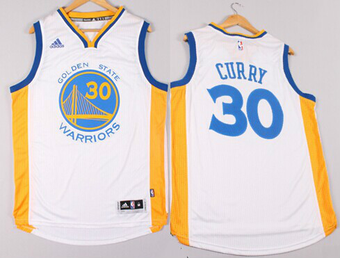 Golden State Warriors #30 Stephen Curry Revolution 30 Swingman 2014 New White Jersey