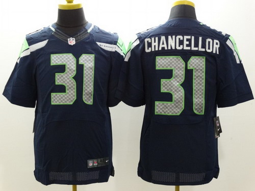 Nike Seattle Seahawks #31 Kam Chancellor Navy Blue Elite Jersey