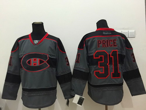 Montreal Canadiens #31 Carey Price Charcoal Gray Jersey