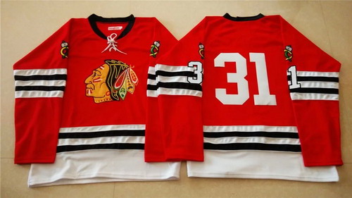 Chicago Blackhawks #31 Antti Raanta 1960-61 Red Vintage Jersey