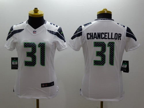 Nike Seattle Seahawks #31 Kam Chancellor White Limited Kids Jersey