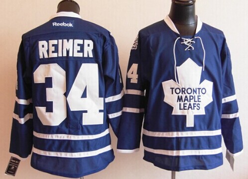 Toronto Maple Leafs #34 James Reimer Blue Jersey