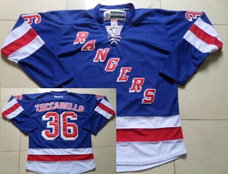 New York Rangers #36 Mats Zuccarello Light Blue Jersey