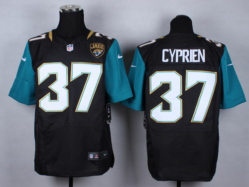 Nike Jacksonville Jaguars #37 Johnathan Cyprien 2013 Black Elite Jersey