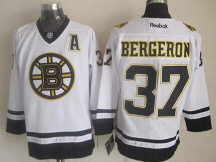 Boston Bruins #37 Patrice Bergeron 2014 White Jersey